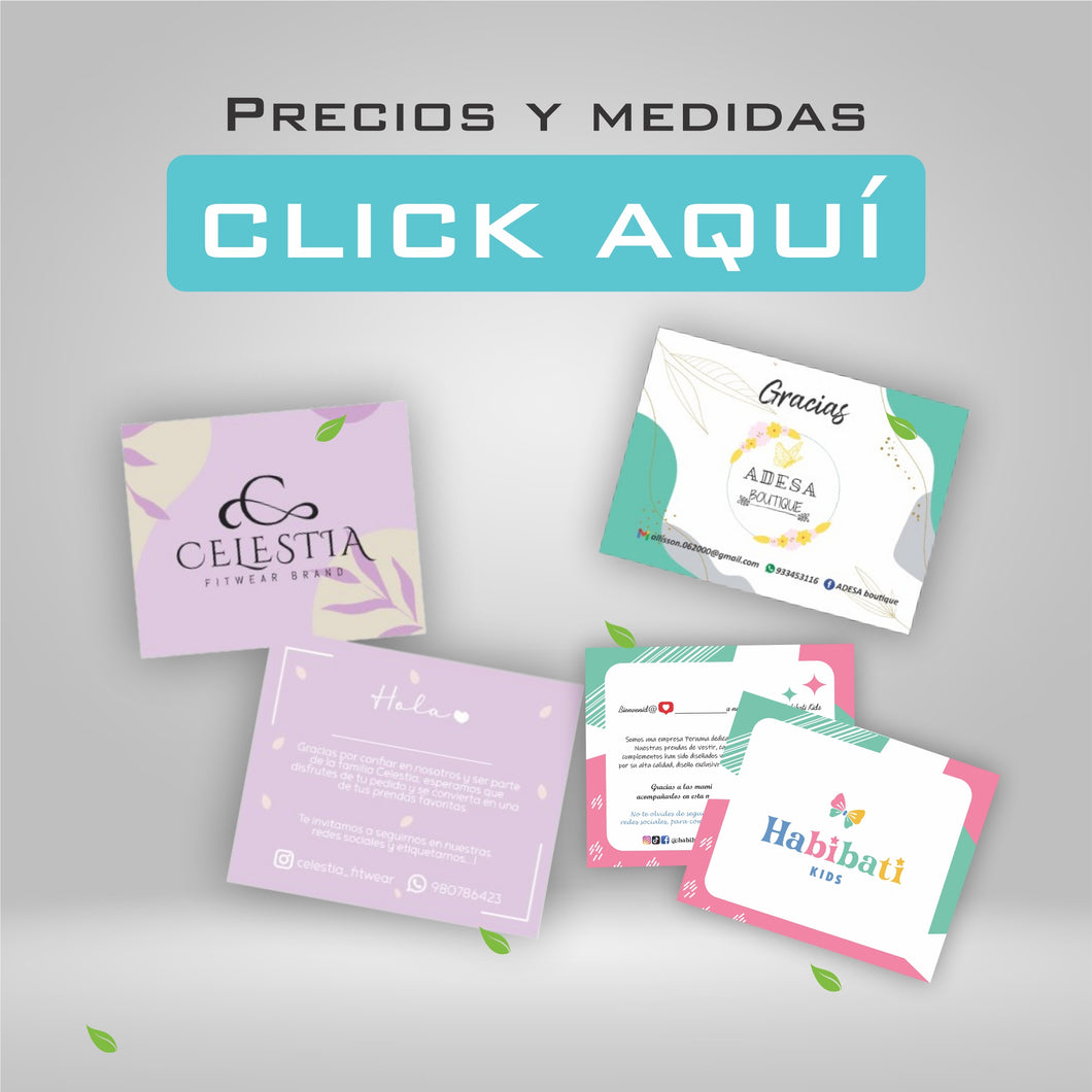 Tarjetas de Agradecimiento